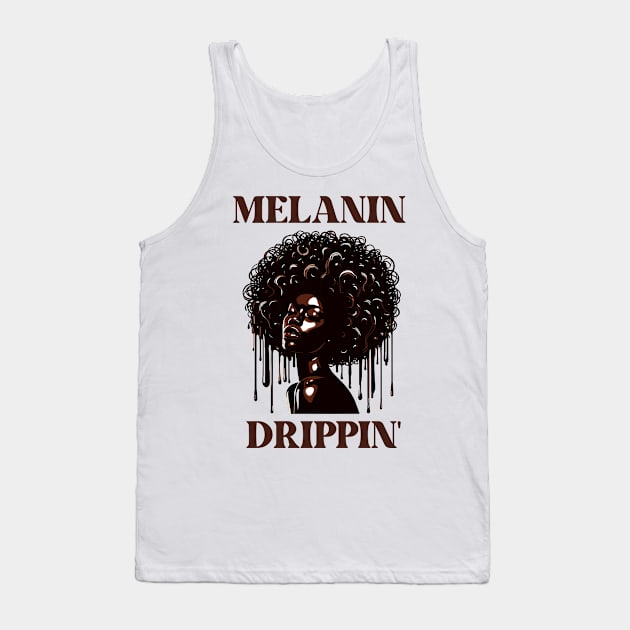 Melanin Drippin' Afrocentric Tank Top by Graceful Designs